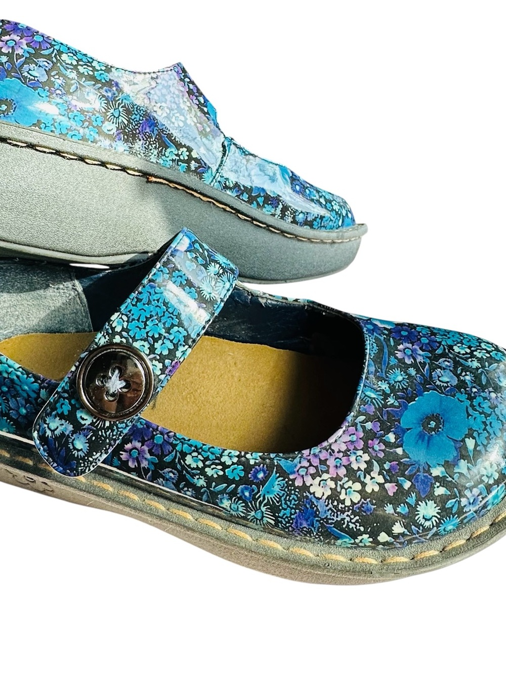 Savvy Mary Janes Floral 6.5